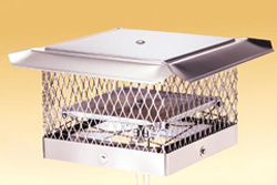 Lock-Top II Top Sealing Fireplace damper with protective chimney cap